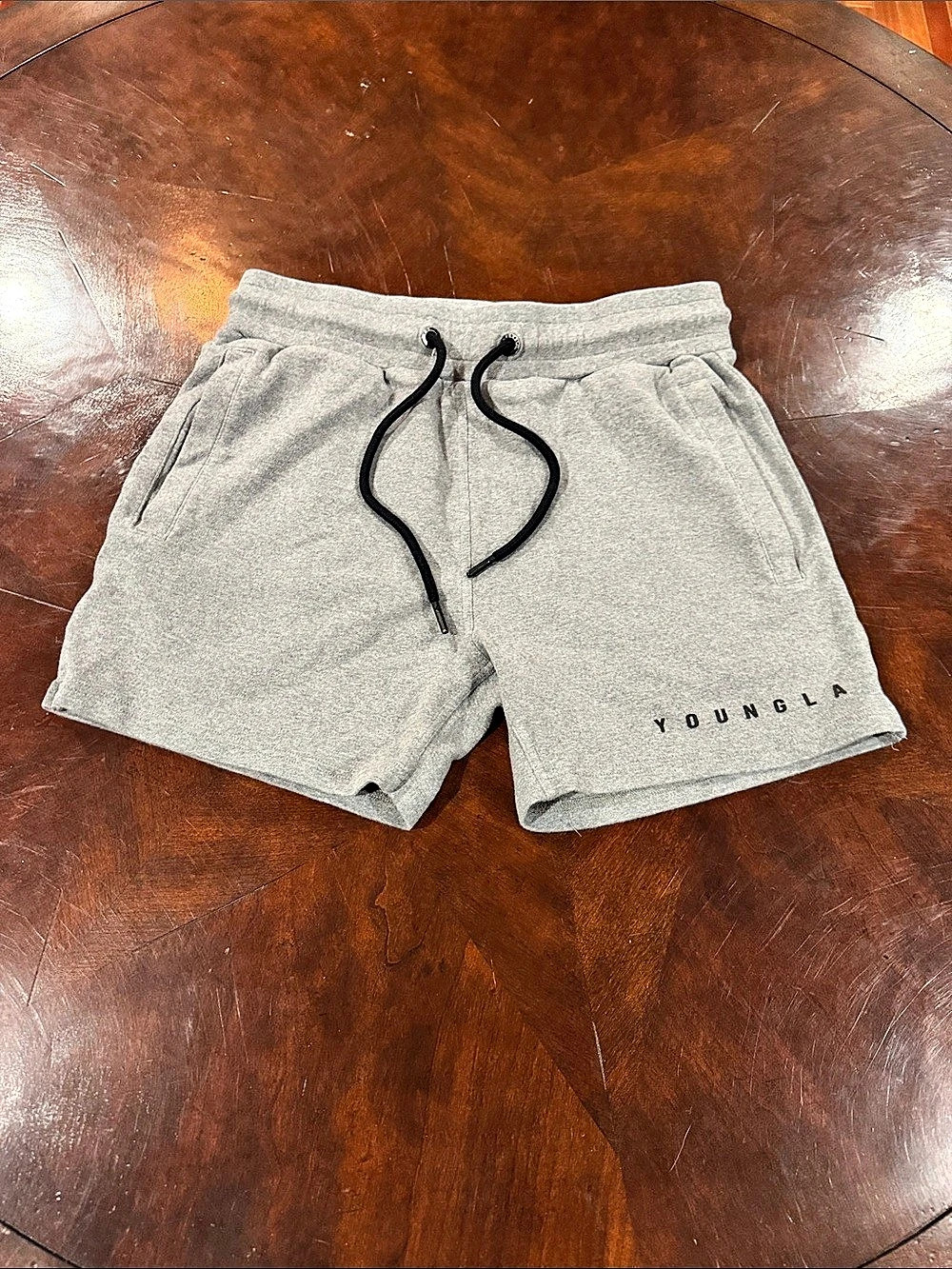 YoungLA Men's Athletic Shorts in Gray Size Medium Like New